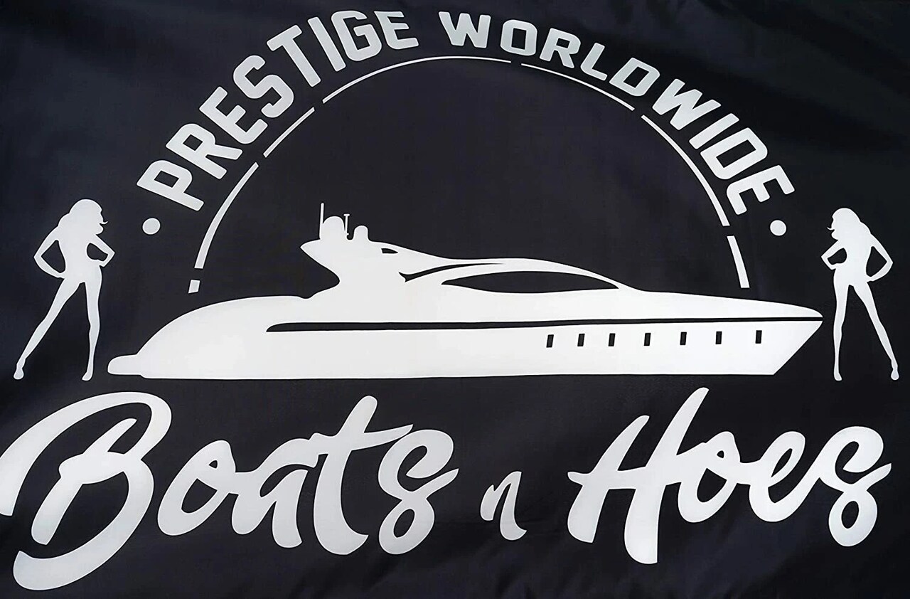 Prestige Worldwide Boats N Hoes Banner Flag 3x5FT Step Brothers Movie